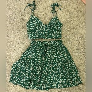 green matching set